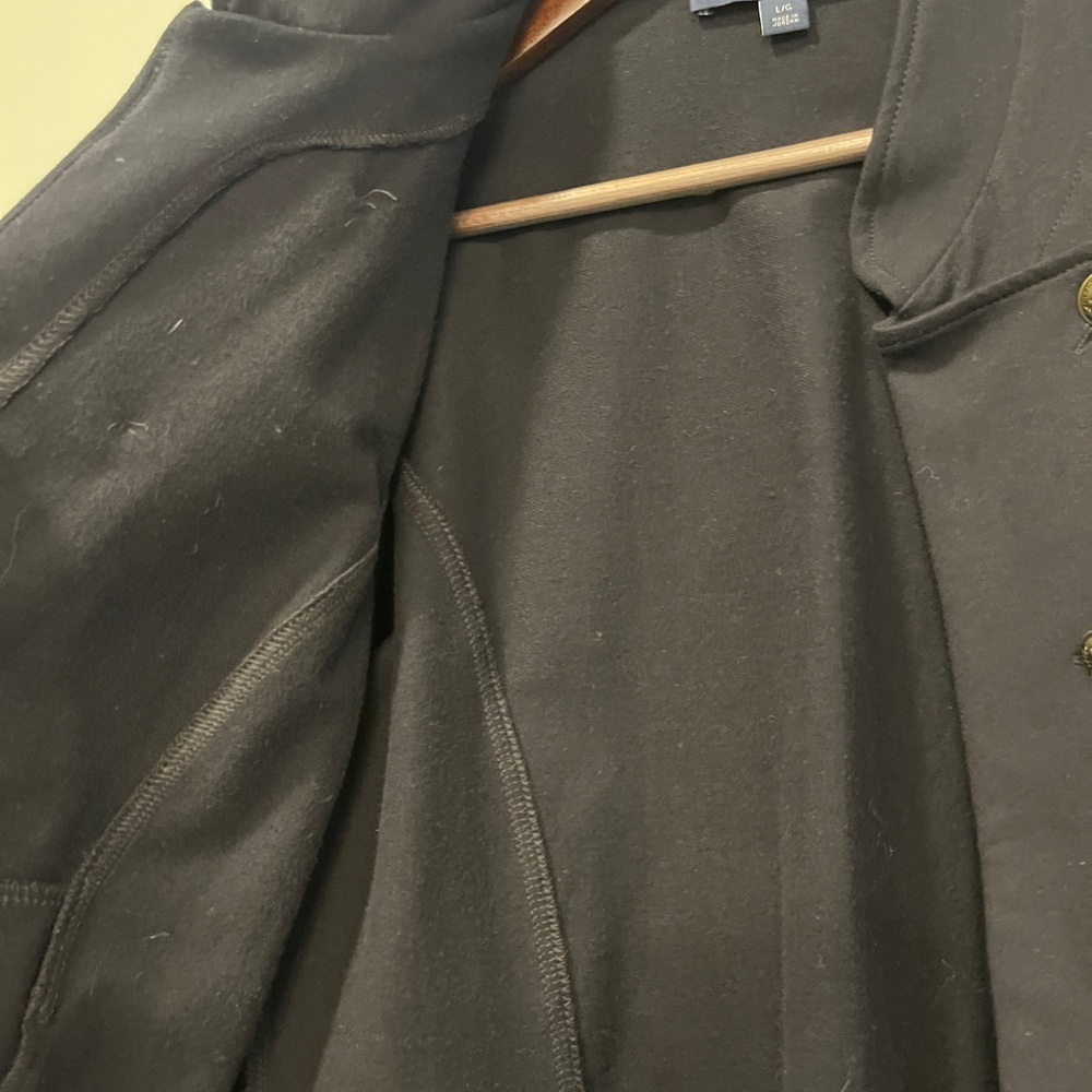 New Gorgeous Tommy Hilfiger Military Inspired Black Jacket / Coat Women’s Large - Picture 7 of 8